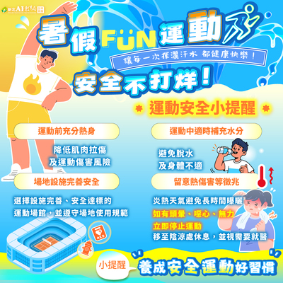 運動安全宣導圖卡