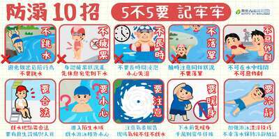 水域安全圖卡2防溺10招